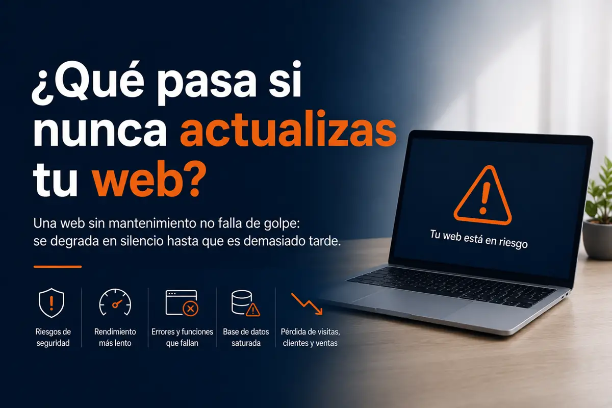 Consecuencias no hacer mantenimiento web